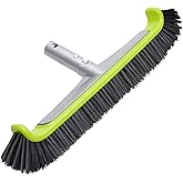 Sepetrel 17.5" Pool Brush Head for Cleaning Walls,Heavy Duty Inground/Above Ground Swimming Pool Scrub Brushes with Premium Strong Bristle & Reinforced Aluminium Back