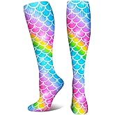 Kids Soccer Socks for Girls Toddler Soccer Athletic Sock Baseball Socks Toddler Knee High Sock for Sports