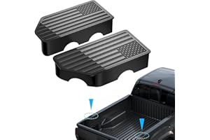 OGYE American Flag Stake Pocket Covers for 2015-2022 GMC Canyon/Chevy Colorado Truck Bed Rail Hole Plugs Stake Pocket Caps Cover Accessories (Set of 2)