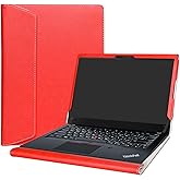 Alapmk Protective Case for Lenovo ThinkPad T14s/T490s T495s Laptop, 14 Inch, Red