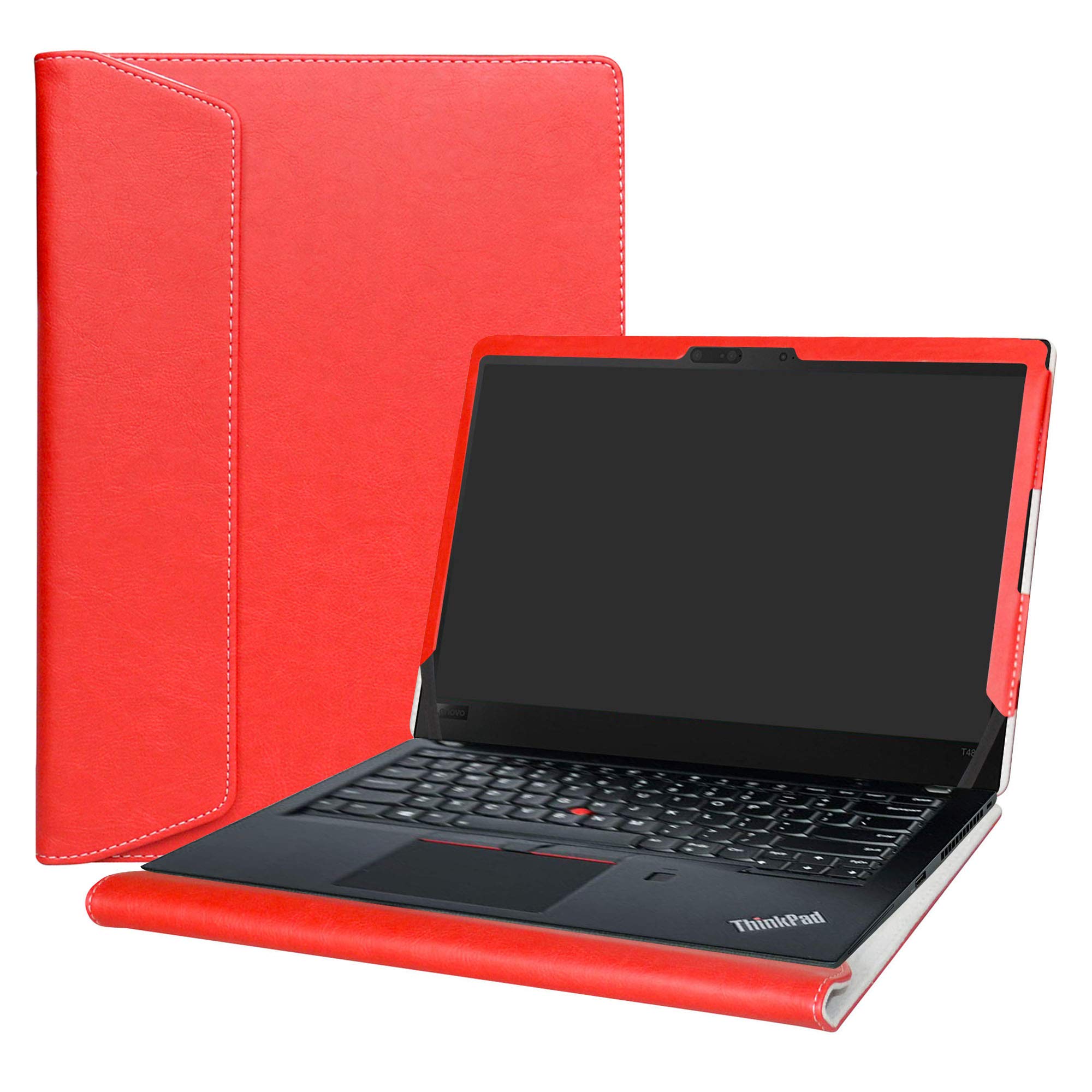 Alapmk Protective Cover Case for Lenovo ThinkPad T14 T14s P14s T490 T495 T495s T490s T480s/ThinkPad P43s/ThinkPad T14 Gen 2/ThinkPad P14s Gen 2 Laptop (Not Fit Thinkpad T480 T470), Red