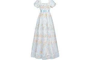 FCCAM FCCAM FCCAM Regency Dresses for Women Empire Waist Dress Victorian Ball Gown 1800s Regency Era Dress Regency Era Dress
