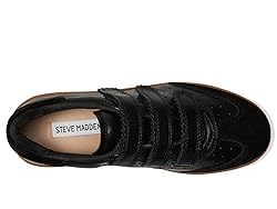 Steve Madden Women's Momentum Sneaker, Black, 9.5