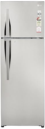 LG 308 L 3 Star Frost Free Double Door Refrigerator(GL-C322RPZU.APZZEBN, Shiny Steel, Inverter Compressor)