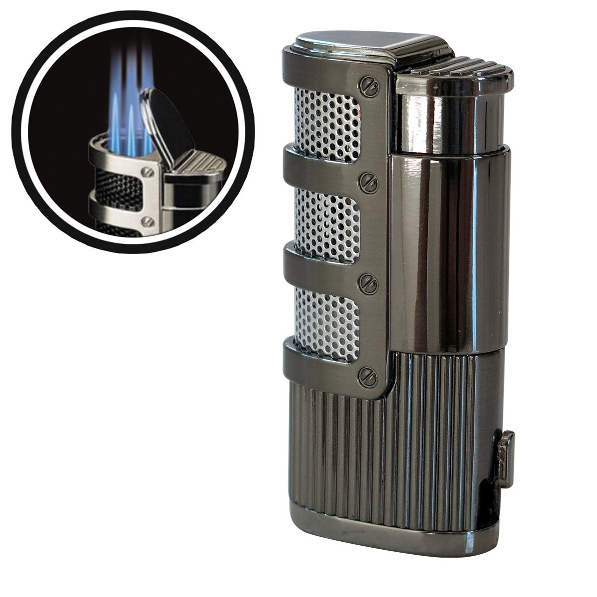 Supernova Triple Jet Flame Torch Windproof Lighter With