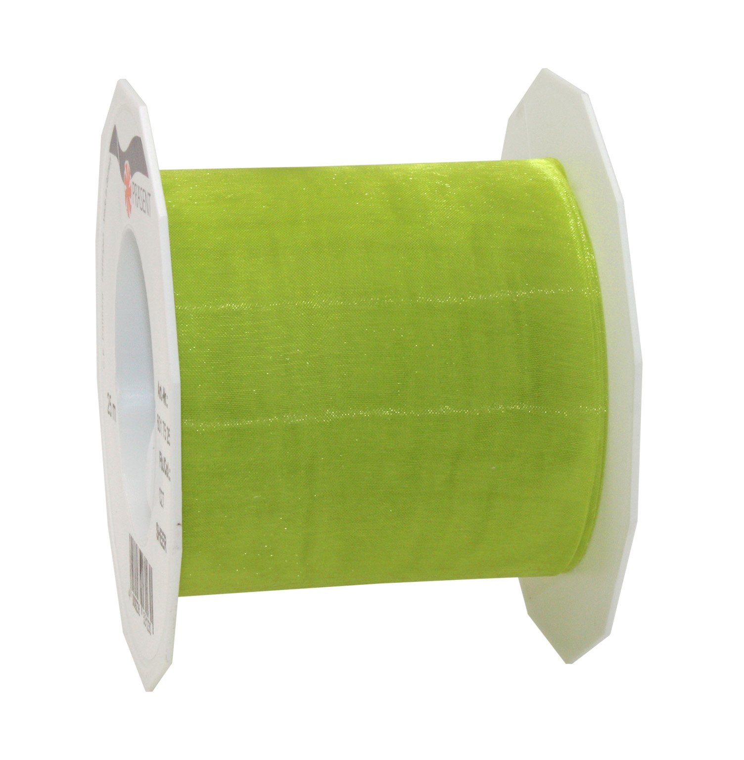 C.E. Pattberg Sheer Organza Ribbon Lime Green, 27 Yards Gift Wrap Ribbon, 2.8 inches Width, Accessories for Decoration & Handicrafts, Decoration Ribbon for Presents, for Every Occasion