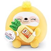 Snackles Series 2 Sloth &amp; Dole 14 Inch Plush by ZURU, Ultra Soft Plush, Collectible Plush with Real Licensed Brands, Stuffed Animal, Giftable