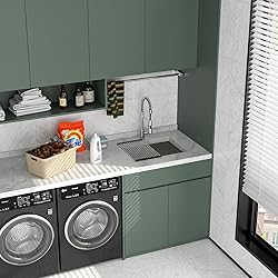 Logmey 24 Inch Undermount Laundry Sink 24x18
