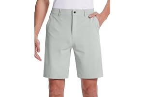 SERAMY Mens Golf Dress Shorts 9 Inch with 5 Pockets Stretch Lightweight Quick Dry Men's Flat Front Shorts for Work Casual