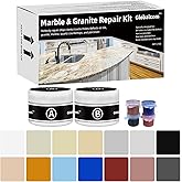 Marble and Granite Repair kit Porcelain Marble Stone and Quartz Countertops Repair kit for Chips Dents Cracks Holes Scratchs, Fix Chipped Edges Corners, Reattaches or rebuilds Missing Pieces