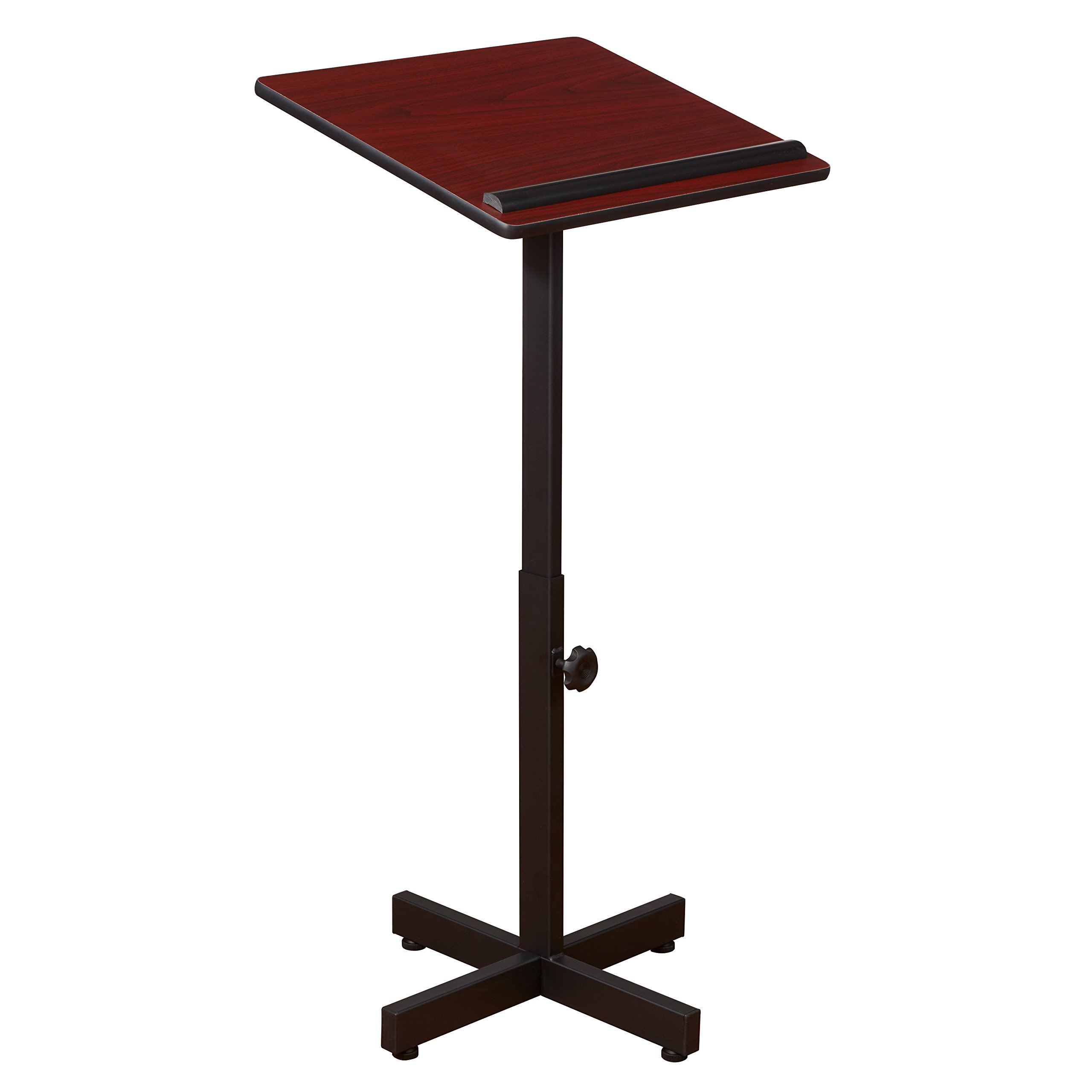 Oklahoma Sound 70-MY Portable Presentation Lectern, 20 inch Length x 18-1/4 inch Width x 48-1/2 inch Height, Mahogany
