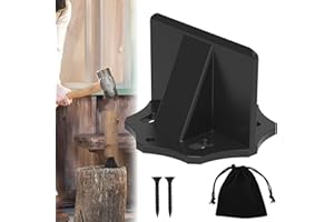 Wood Splitter, Manual Log Splitter, Kindling Splitter, Portable Firewood Splitter with Cloth Bag for Home Outdoor Camping (L)