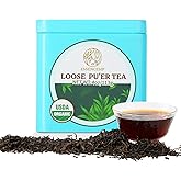 Essencesip Ripe Puerh Tea Loose Leaf, 4oz Tin – Aged Fermented Organic pu-erh Tea with Earthy Richness, Smooth Mellow Finish, Crafted for Hot Brewing