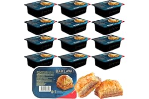 CERES GOURMET Assorted Walnut Baklava Pastry - Single Serve 12 Pcs | Individually Packaged Handmade Mediterranean Dessert | Gourmet Baklava Gift Box | Authentic Turkish Sweet