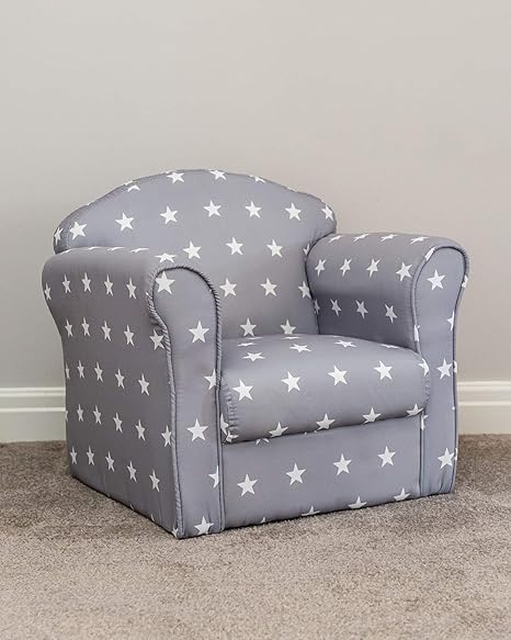 childrens armchair grey