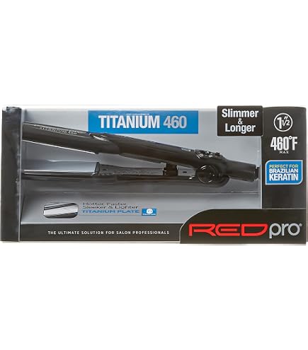 Built For You Red and Black Hair Straightener Flat Iron Tourmaline Curved Hair Straightener In 1 Inch  main image 3