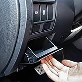 JKCOVER Interior Inner ABS Black Fuse Box Coin Container Storage Dash Tray Compatible with Subaru XV Crosstrek Forester Outba