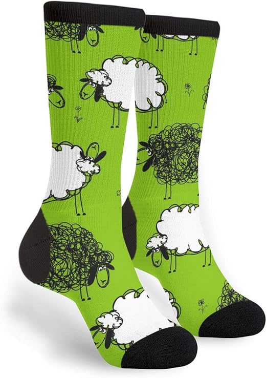 Cute Sheeps Novelty Socks For Women & Men One Size Gifts