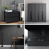 Arthome Black Wallpaper Peel and Stick 43.5x610cm Matte Self Adhesive view 7