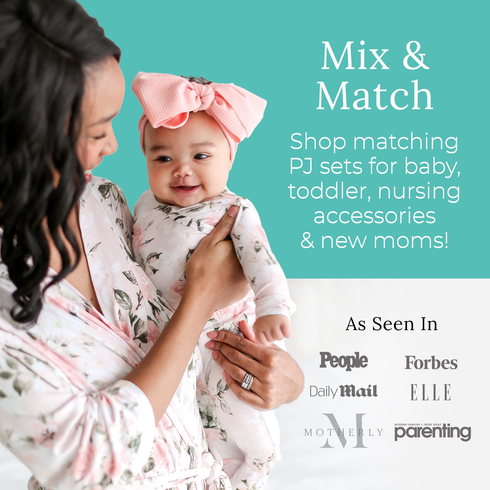 Posh Peanut Footie Pajamas for Baby Girls – Sleepers in Viscose from Bamboo with 2-Way Zipper & Ruffle Trim