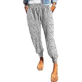 Dokotoo Womens 2025 Soft Casual Drawstring Tie Elastic Waist Loose Jogger Pants with Pockets