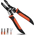 XUDYVCO 5-In-1 Wire Stripper Tool, 3rd Generation Wire Strippers for 10-20 AWG Electric Wire, 7IN Multifunctional Electrician Cable Stripper for Stripping, Cutting, Crimping, Sharpening, Clamping