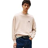 Tommy Jeans Men's Medium Weight Crewneck Sweatshirt with Embroidered Logo
