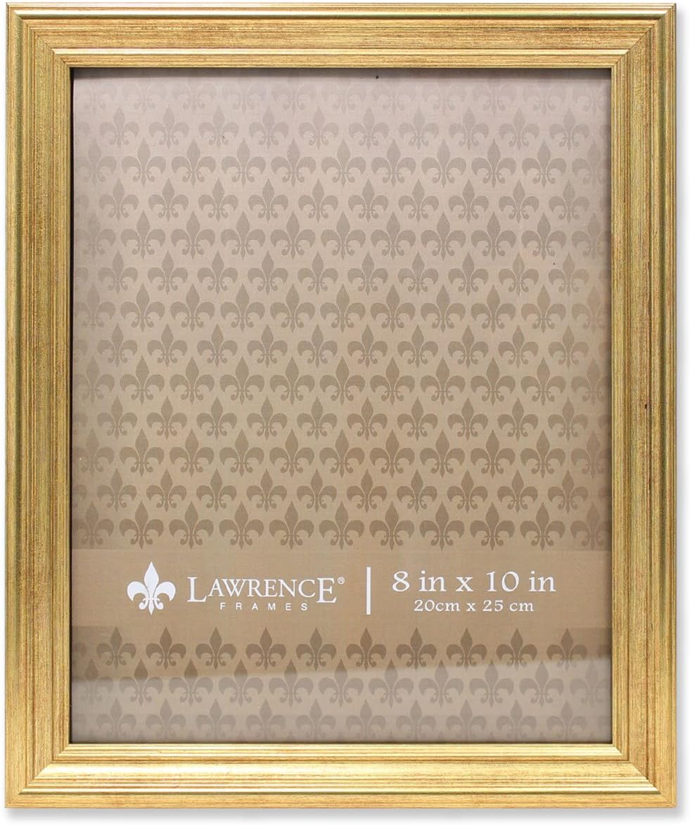 Photo Albums, Frames & Accessories - Lawrence Frames 536280 Sutter Gold 8x10 Picture Frame