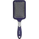 Conair Paddle Hair Brush, Ultra Wide Detangling Design for Thick Hair | Paddle detangler brush with ball-tipped bristles, a soft-touch handle, and a flexible cushion base for stress-free brushing