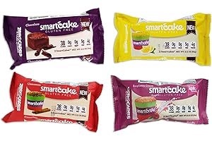 Keto Cakes, Keto Cupcakes, SmartCake, 0 Carbs, Smart Baking Company, Gluten Free, Non-GMO, Low Carb (Assortment, 4 Packages)
