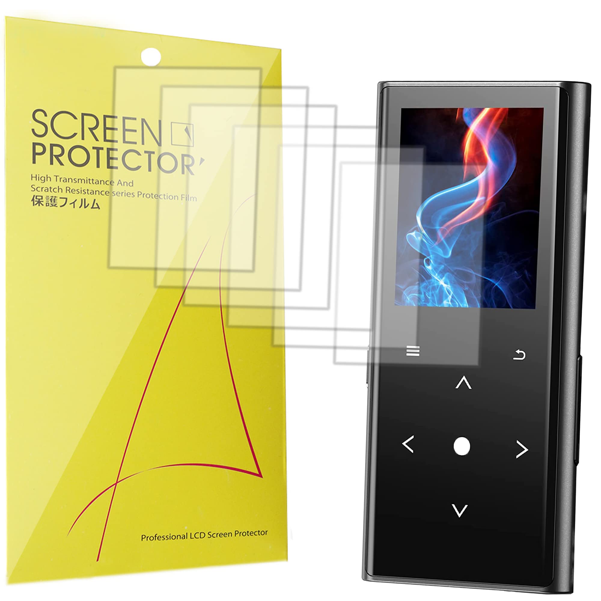 Blueshaweu Compatible for ZOOAOXO M600 MP3 Player Screen Protector, [6 Pack] Full Coverage TPU Clear Film Compatible with ZOOAOXO M600 1.8" Full Touch Screen MP3 Player (6 pack)