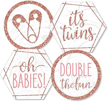 twin baby shower decorations uk