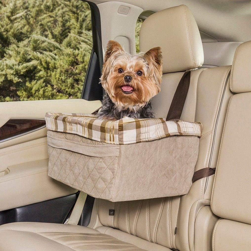 PetSafe Happy Ride Quilted Booster Seat, Dog Booster Seat for Cars Trucks and 4X4s, Easy-to-adjust Strap - Image 4