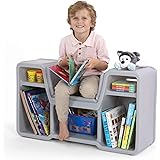 Amazon Com Kidkraft Bookcase With Reading Nook Toy White 46 46 X 15 16 X 5 04 Toys Games