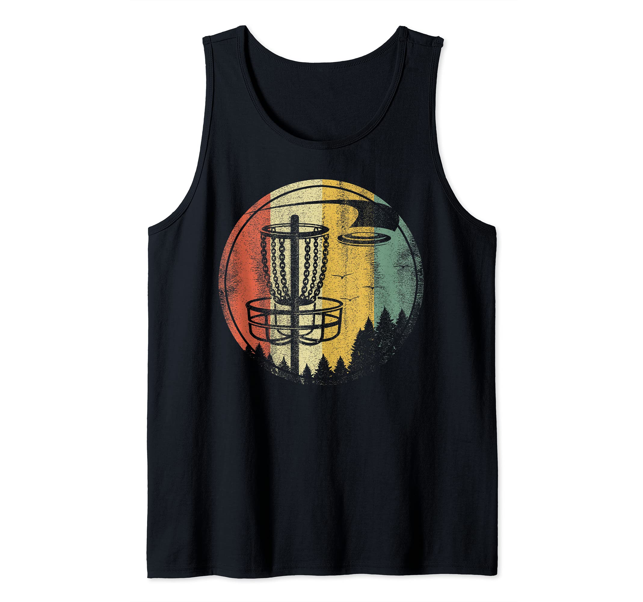 Retro Vintage Funny Disc Golf Cute Frisbee Lover Tank Top