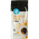 Amazon Brand - Happy Belly Breakfast Blend Ground Coffee, Light Roast, 2 pound (Pack of 1)