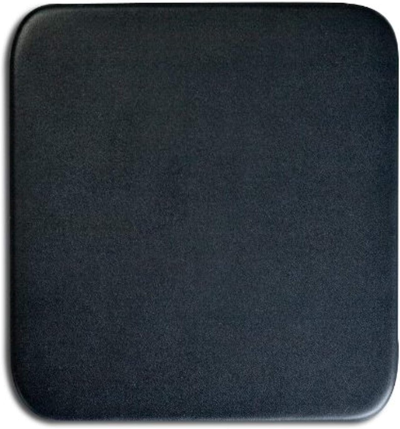 Dacasso Classic Black Leatherette Square Coaster, Vinyl, 10.16 x 10.16 x 0.3 cm