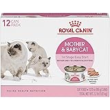 Royal Canin Mother & Babycat Ultra-Soft Mousse in Sauce Wet Cat Food for New Kittens and Nursing or Pregnant Mother Cats