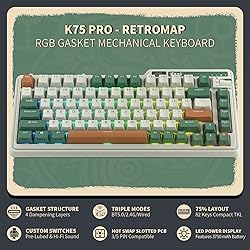 KZZI K75 PRO RGB 75% Wireless Gasket Mechanical