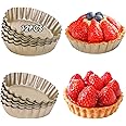Swetwiny 12 PCS Egg Tart Mold, 3" Mini Tart Pans Removable Bottom For Baking, Kitchen Reusable Baking Tools, Cupcake Cake Muffin Mold Mini Pie Pans Set For Pies, Quiche, Cheese (Gold)