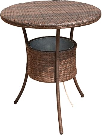 Amazon Com Costway 31 5 7 9 Gal Cool Bar Rattan Style Outdoor