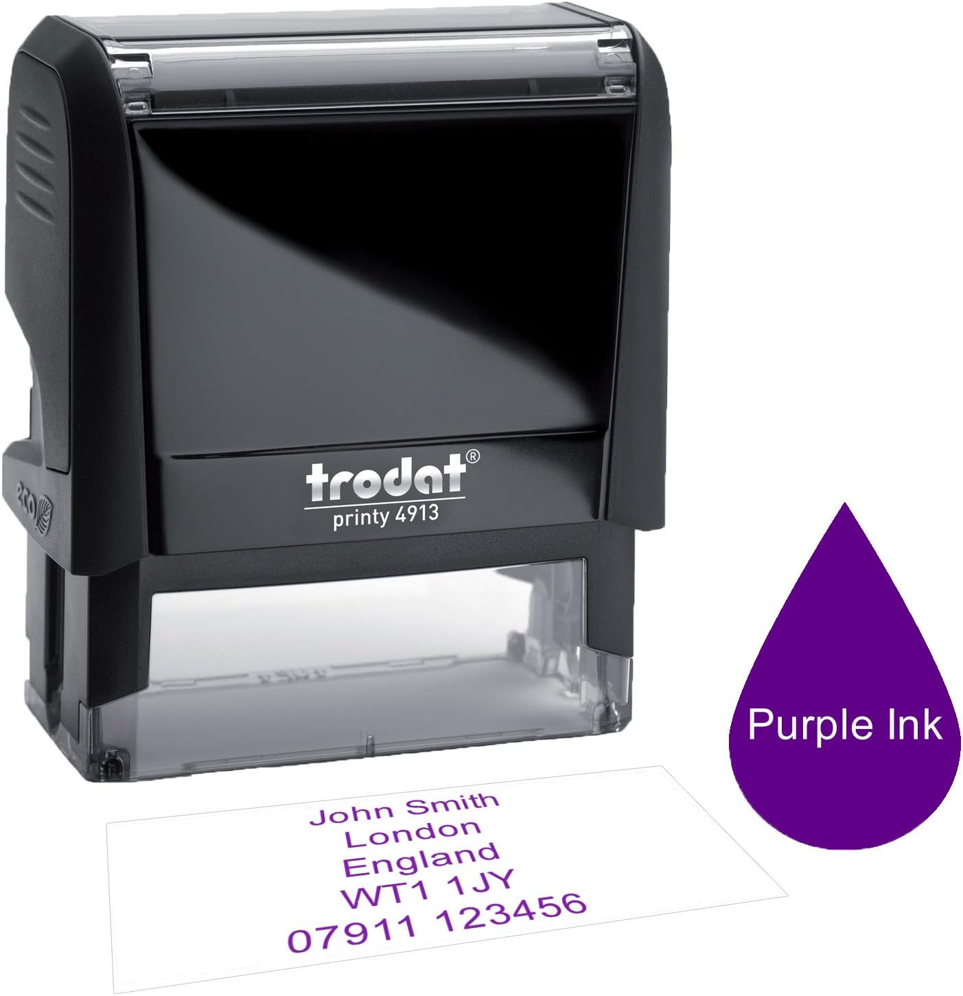 Trodat 4913 58 x 22mm Premium Personalised Custom Made SelfInking