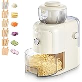 FOHERE Electric Cheese Grater, Electric Grater Shredder with 6 Interchangeable Blades, 1.8L Container, One Touch Easy Control