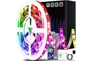 50ft Led Lights for Bedroom, Keepsmile APP Control Music Sync Color Changing Led Light Strips Led Strip Lights with Remote fo