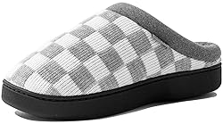 UBFEN Mens Slippers for Indoor Bedroom Memory Foam