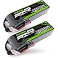OVONIC 2 Packs 4S 14.8V 4500mAh 50C LiPo Battery Pack with Dean-Style T Plug for RC Evader BX Car, RC Truck, RC Truggy RC Airplane UAV Drone FPV