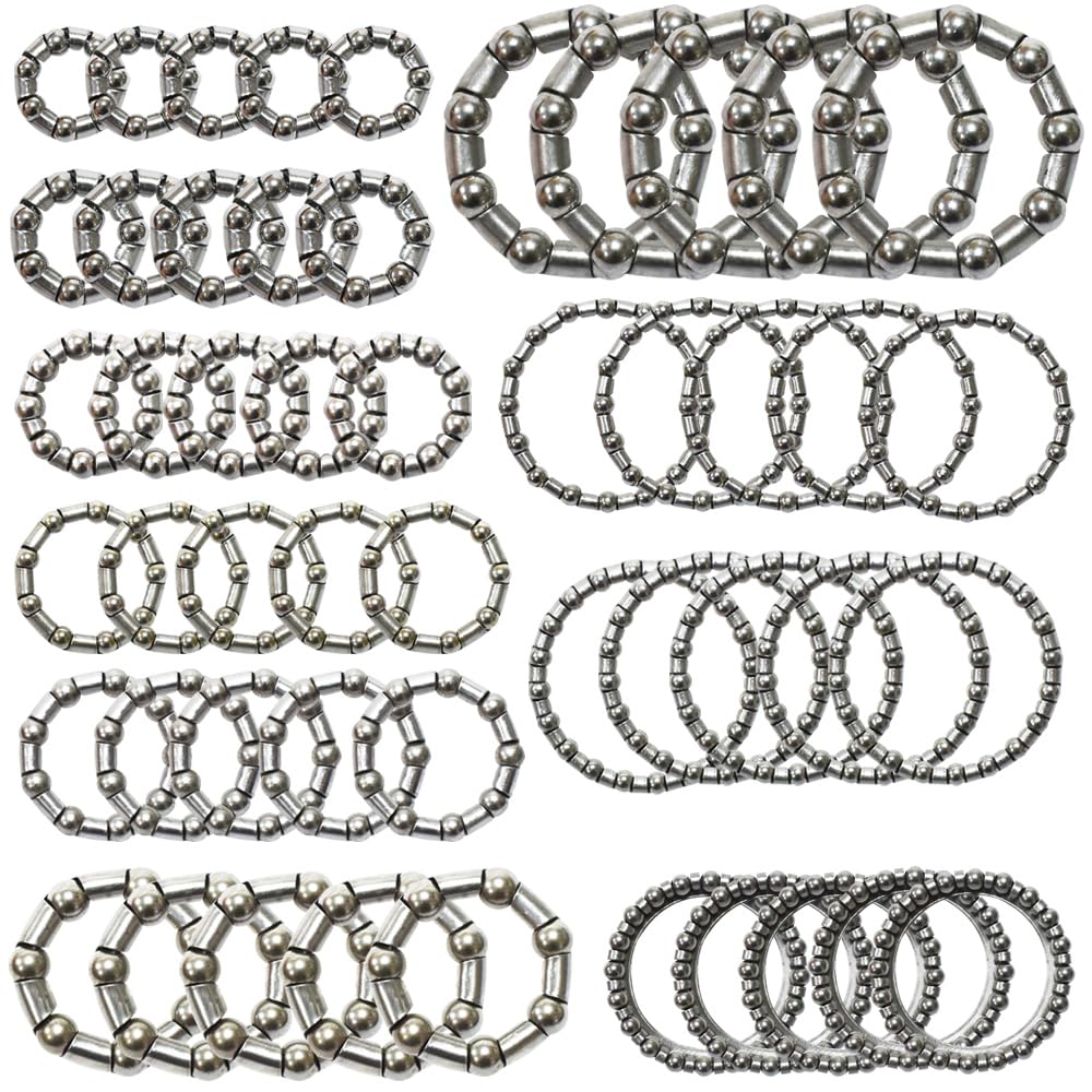 Photo 1 of Albedel 5 Sets of 10 Kinds Bike Ball Bearing Headset Retainer Crank Caged Wheel 4mm to 8mm / 1/6” to 1/3“ Repair Accessories
