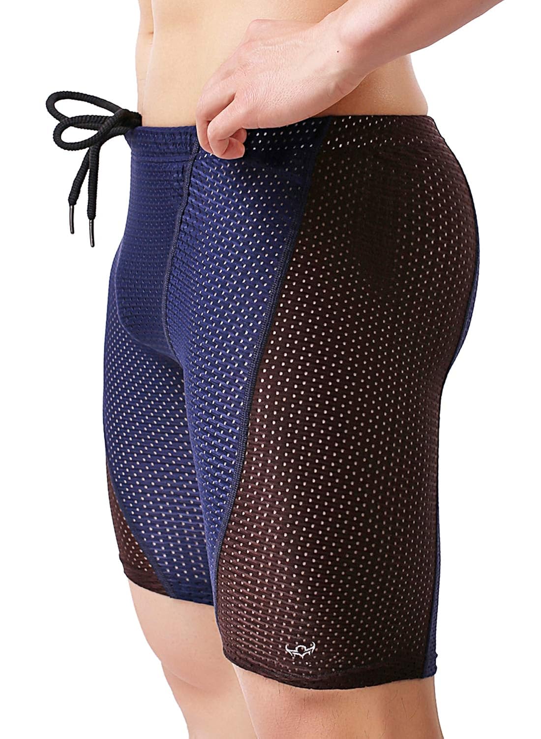 Mens MIZOK Yoga Shorts Workout Training Jammers Swim Dry Quick Mesh