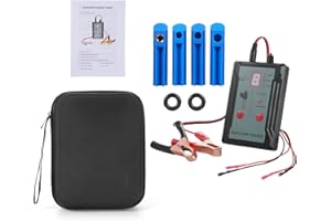 Tyenaza Universal Fuel Injector Tester and Cleaner Tool Kit, 8 Pulse Modes Injector Tester, with 4 Injector Cleaner Adapters,