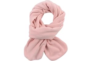 Zsedrut Toddler Winter Scarf Girls Fleece Neck Warmer Solid Color Warm Scarves